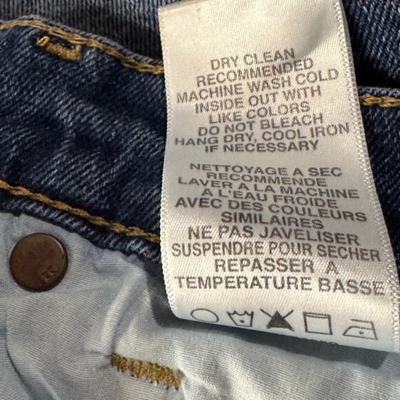 Joe’s SZ W27 Jean Shorts Frayed Hems Pockets Zip-Fly Mid-Rise Medium Wash Blue - Picture 8 of 8